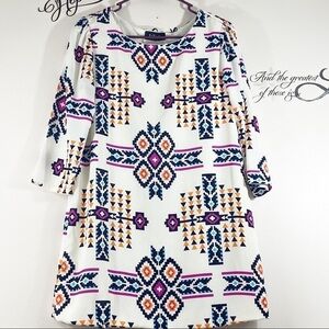 Fab’rik Aztek mini Short Summer dress Boho Bohemian